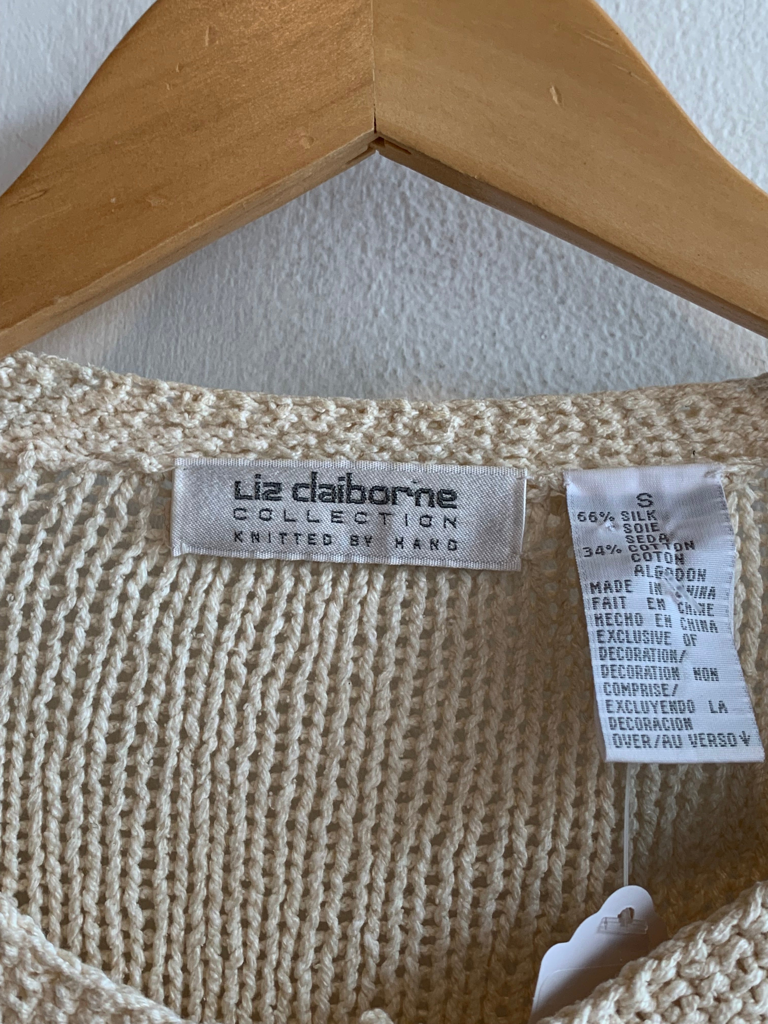 Vintage Liz Claiborne Petites Knit Cardigan