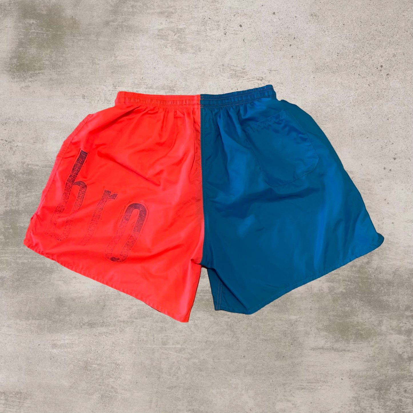 Pink and Blue Split Umbro Shorts