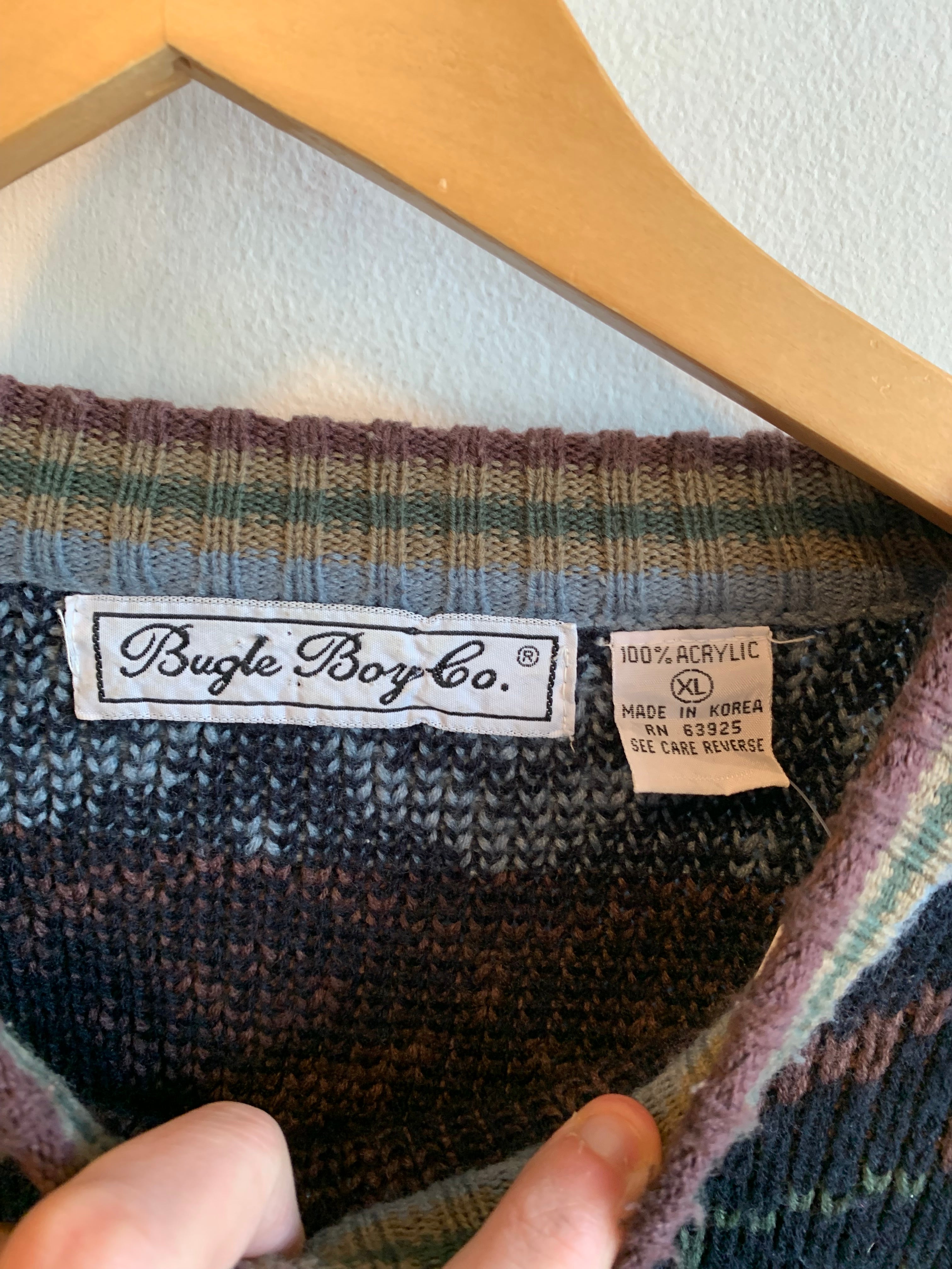 Vintage Bugle Boy Co Knit Sweater