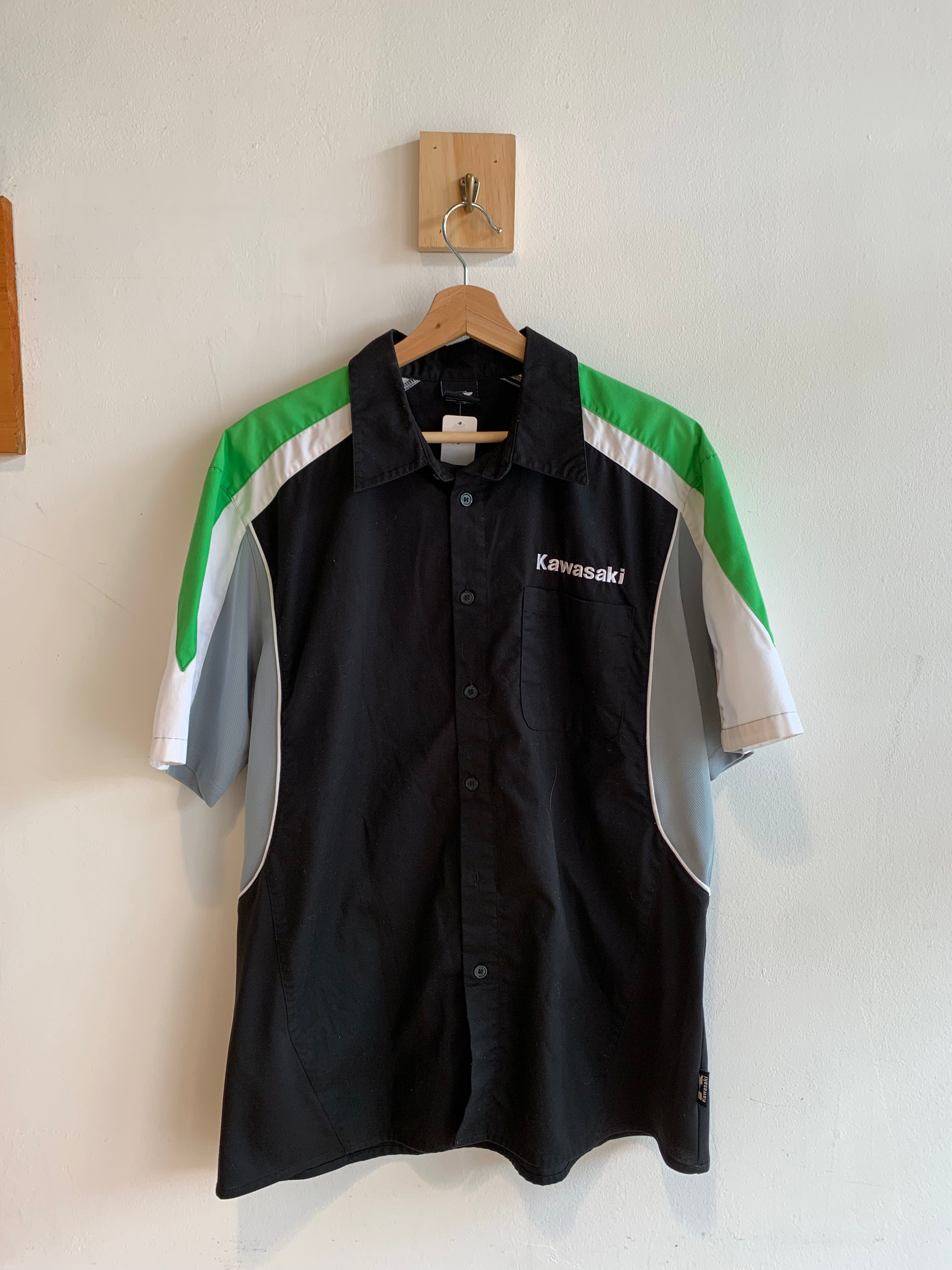Kawasaki Button-Up Pit Shirt