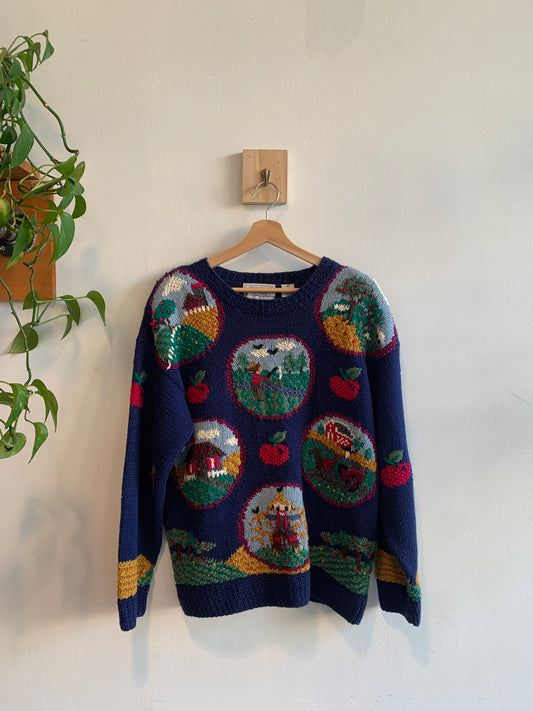 Hand-Knit Signatures Sweater