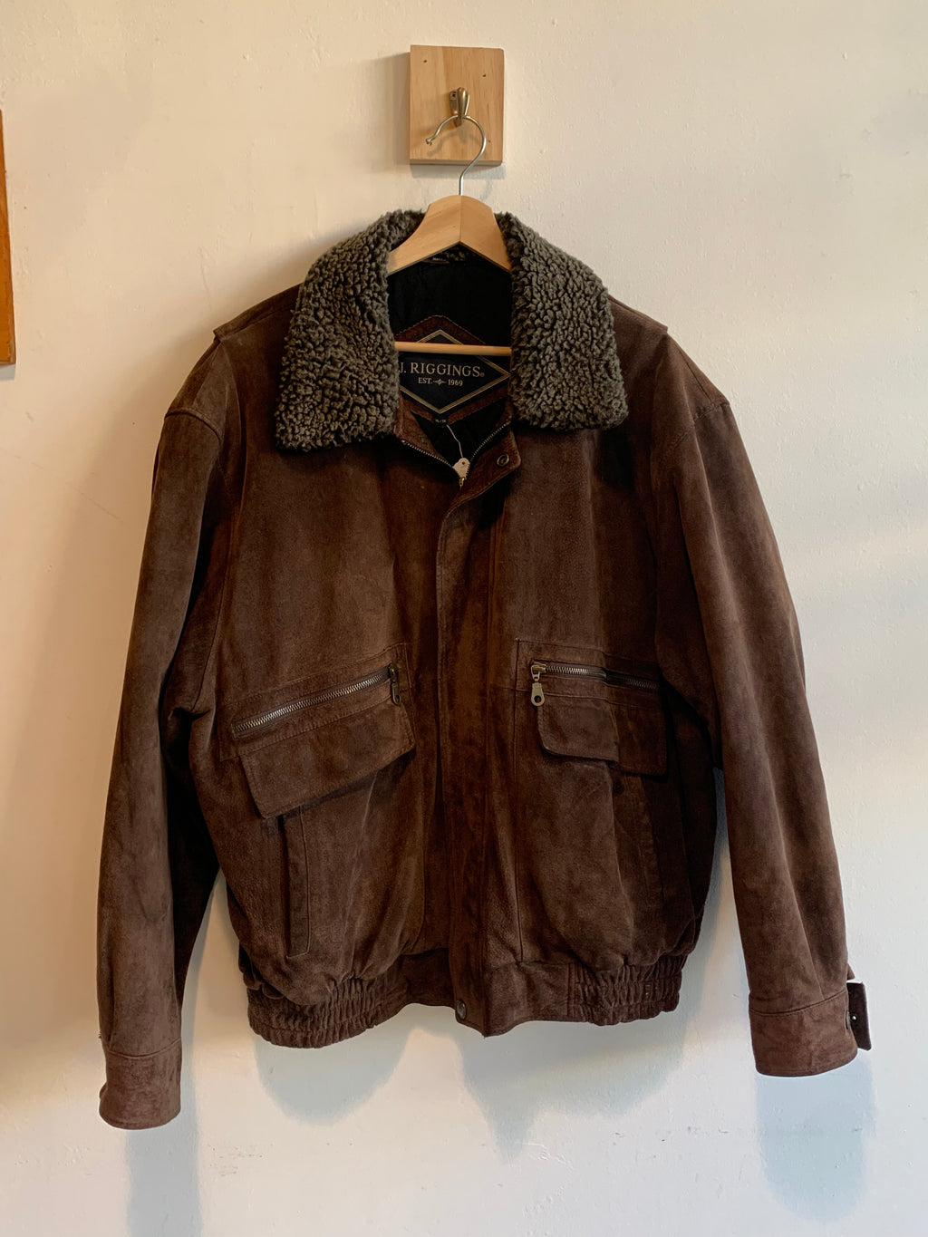Vintage J. Riggings Leather Bomber Jacket
