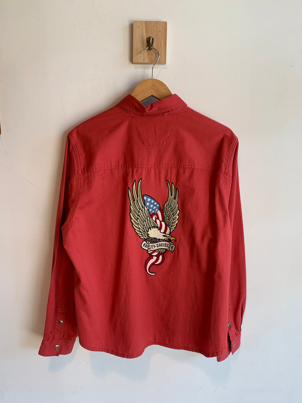 Harley Davidson Embroidery Button Up