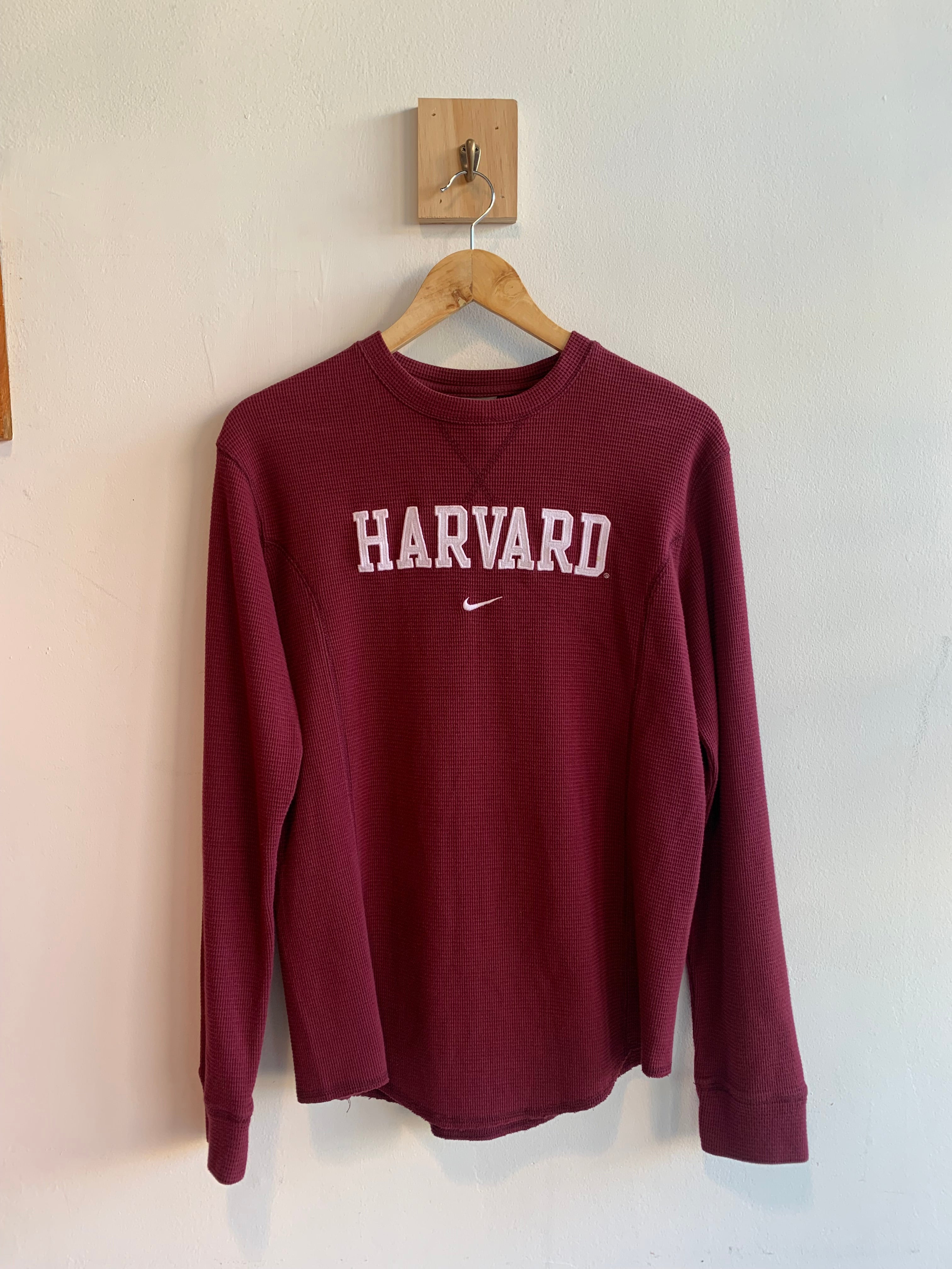 Vintage Nike Team Harvard University Waffle Knit Shirt