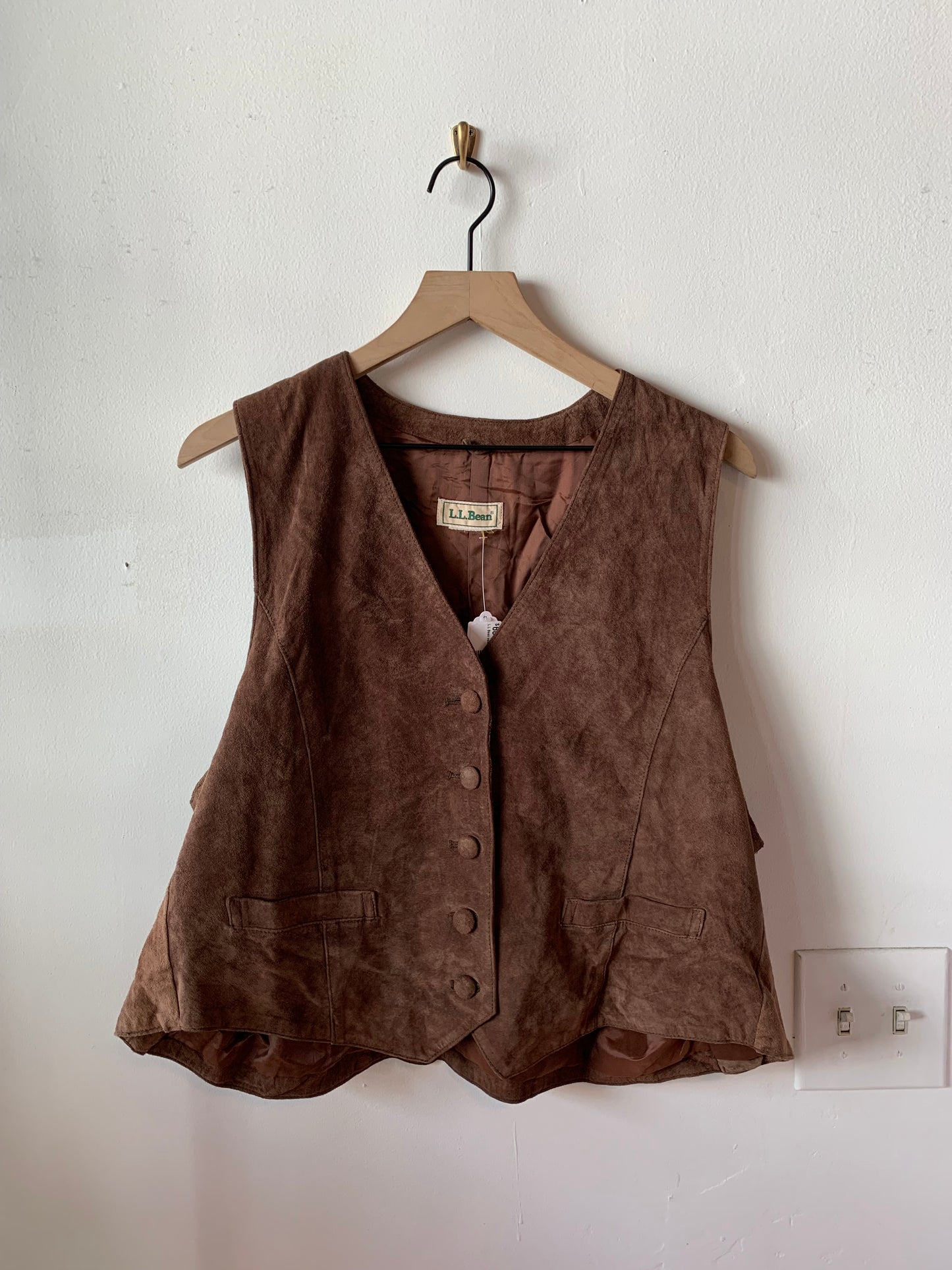 Vintage Suede Leather L.L. Bean Vest